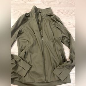 Green athletic jacket